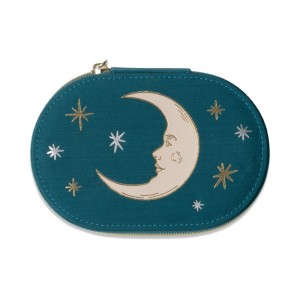 Овална кутия за бижута - Тюркоазена луна